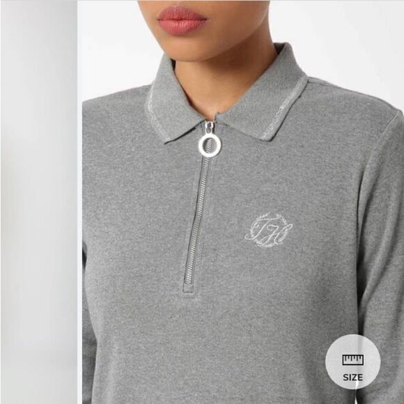 TOMMY HILFIGER Cotton
T-shirt Dress with Zip Placket - Picture 13 of 14